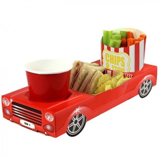 Snackbox roter Rennwagen 29,5cm