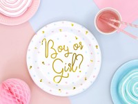 6 Baby Boy or Girl Pappteller 23cm