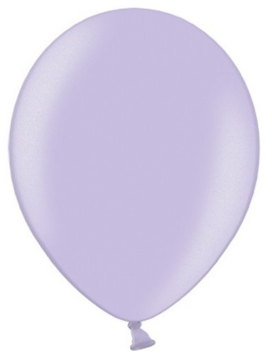 10 Partystar metallic Ballons lavendel 30cm