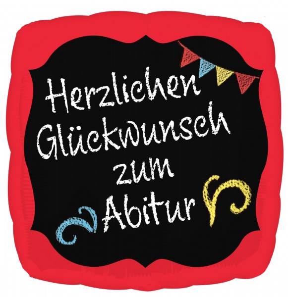 Abitur Glückwünsche Folienballon 43cm