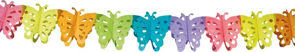 Papier-Girlande Schmetterling 6m