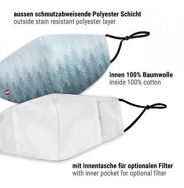 Winterwald Mund-Nase-Maske 6