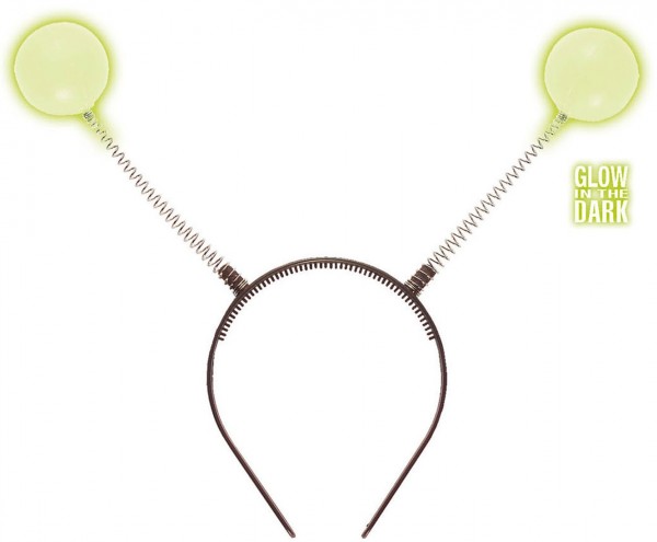 Alien Haarreif mit Neongrünen Antennen
