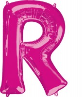 Folienballon Buchstabe R pink XL 81cm
