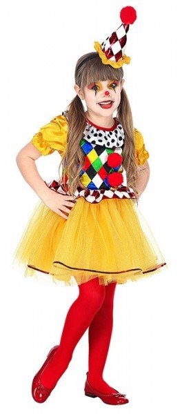 Zauberschönes Clown Kostüm für Mädchen 3