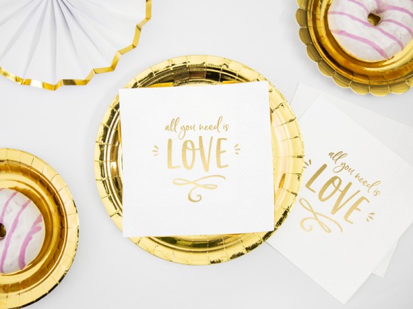20 All you need is love Servietten 33cm 2