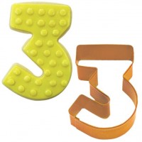 Zahl 3 Ausstechform 7,6cm