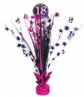 Pink 18th Birthday Tischfontäne 46cm