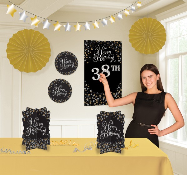Golden Age Birthday Deko Set