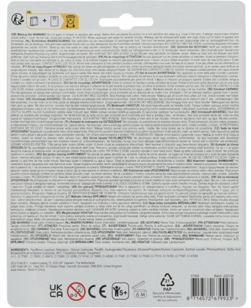 Spinnen Make-Up 4-farbig