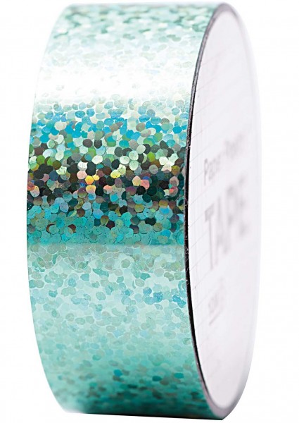 Holografisches Washi Tape türkis 10m