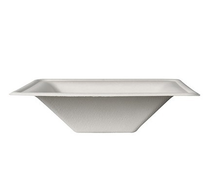 50 Zuckerrohr Schalen Aida eckig 16cm