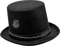Steampunk Zylinder Retro Schwarz