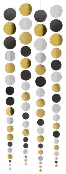 4 Golden New Year Hänger 1,3m