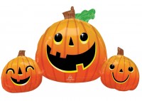 Pumpkin trio folieballong 1,39m