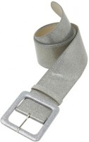 Silberner Disco Glitzergürtel
