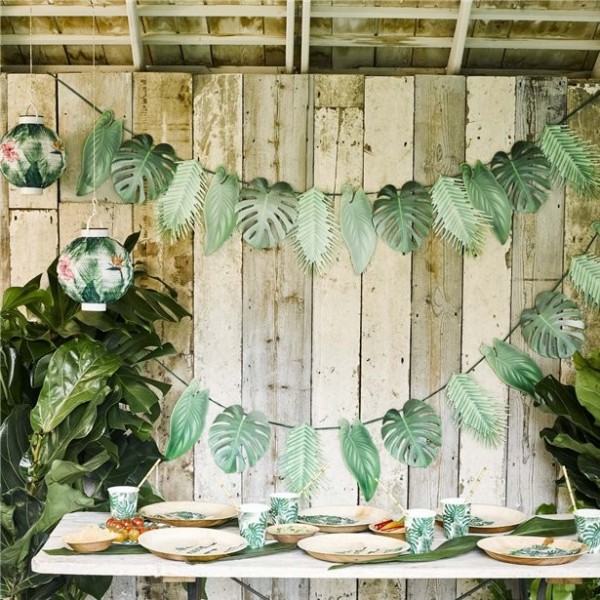 Tropical Palmenblätter Girlande 1,5m