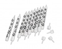 10 Fußball Torjäger Tortenkerzen 10cm