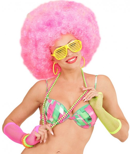 80er Jahre Neon Perlenarmband Set