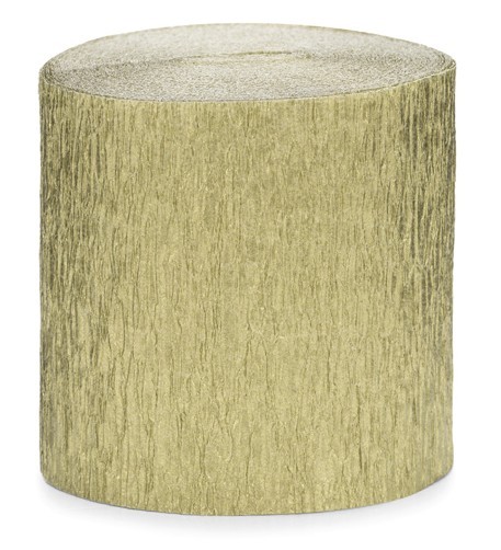 10m Krepppapier gold 4-teilig