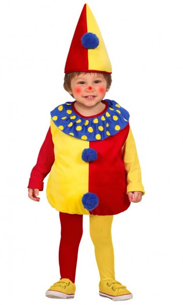 Plüschiger Clown Kinderkostüm