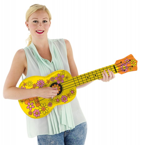Aufblasbare Ukulele Flowers 80cm