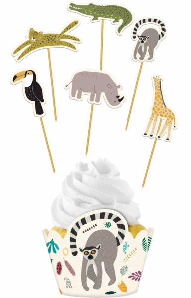 Zoo Birthdayparty Muffin-Set 12-teilig