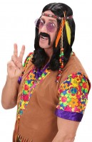 Buntes Hippie Stirnband mit Federn und Perlen