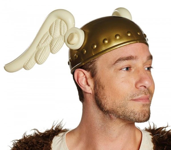 Goldener Gallierhelm