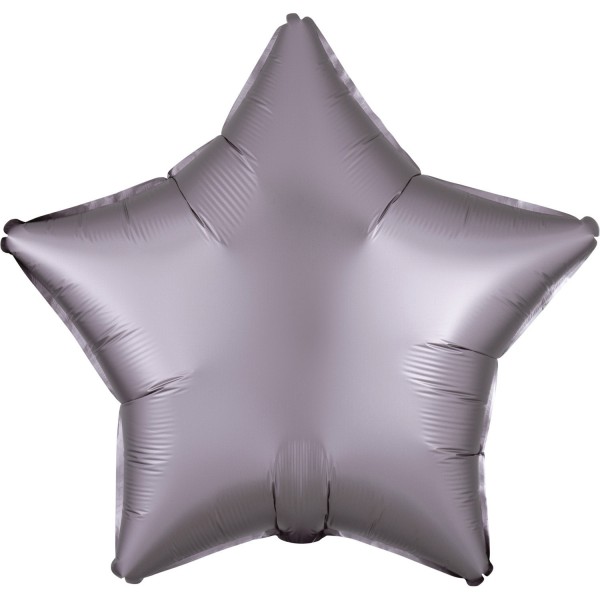 Satin stjärnballong lila 43cm
