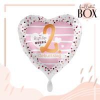 Vorschau: Balloha Geschenkbox DIY 2. Geburtstag Hearts XL