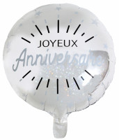 Silberner Anniversaire Ètoile Ballon 45cm