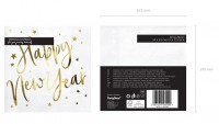 Vorschau: 20 VIP New Year Servietten 33cm