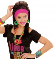 Vorschau: Regenbogen Neon Armband Set
