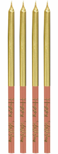 16 Golden Dusk Birthday Kerzen