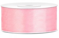 25m Satin Geschenkband hellrosa 25mm breit