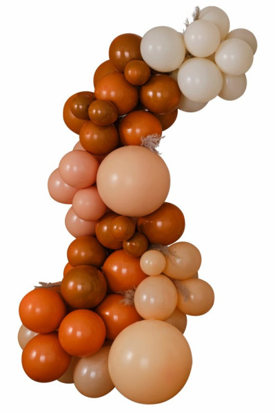 Elegante Ballongirlande mit Pampasgras