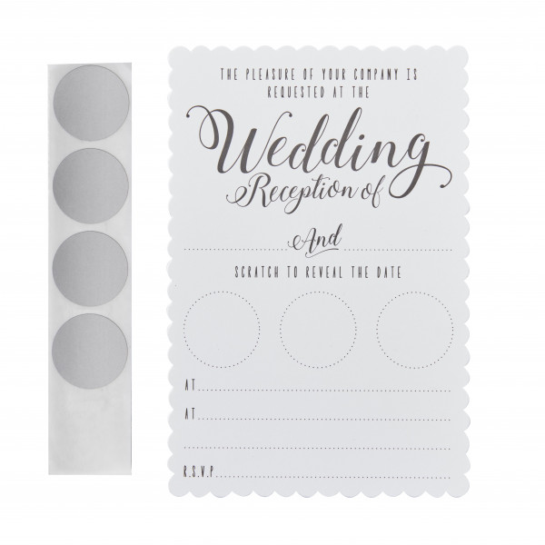10 Lovely Wedding Rubbel Einladungskarten