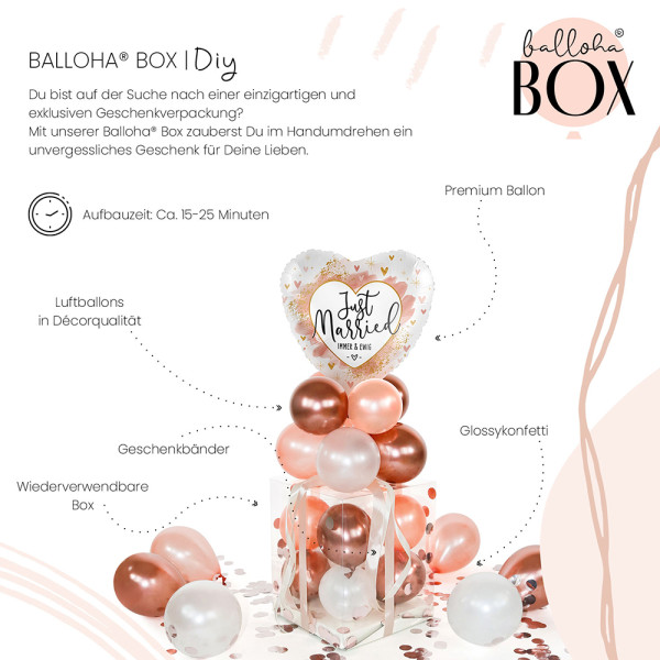 Balloha Geschenkbox DIY Just Married Smooth Watercolour XL 3