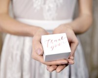 10 Thank you Geschenkboxen roségold