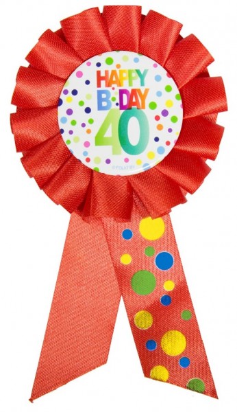 Splendid 40th Birthday Button