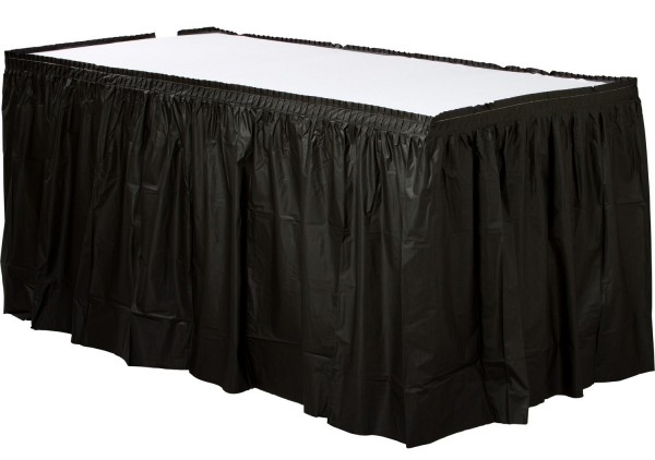 Tischumrandung Mila schwarz 4,26m x 73cm