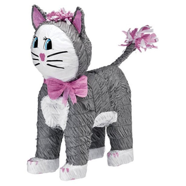 Graues Kätzchen Piñata 46cm