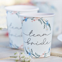 8 Boho Wedding Eco Pappbecher 266ml