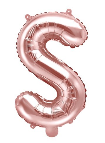 Folienballon S roségold 35cm