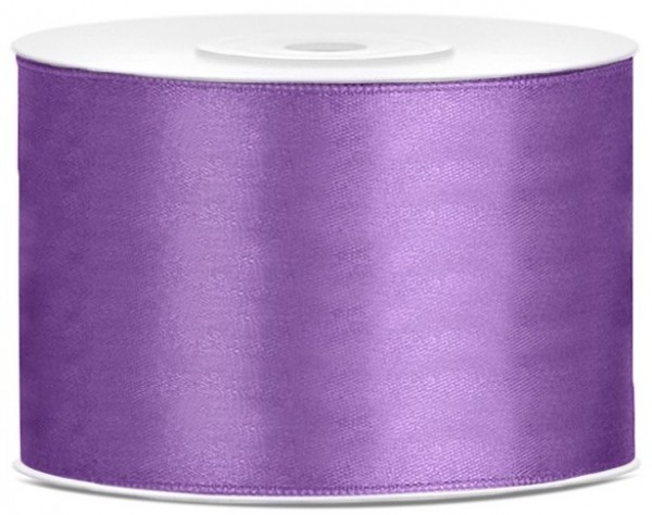 25m Satin Geschenkband Lavendel 5cm breit