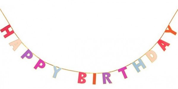 Rosy Birthday Girlande 3m