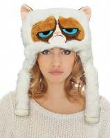 Plüschmütze Grumpy Cat