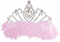 Diadem mit Rosanen Federn und Diamanten