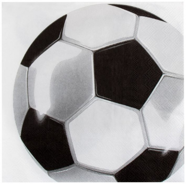 20 Fußball Fan Servietten 33cm 3